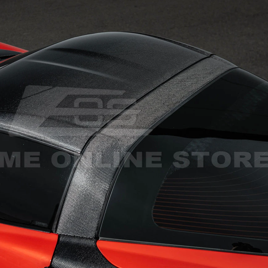 EOS Carbon Fiber Halo Cover - C6 Corvette Base / GS / Z06 / ZR1 (PILLAR-138-BKCF) 