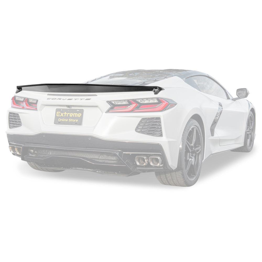 EOS Rear Spoiler Low Profile - Gloss Black - C8 Corvette (SPOILER-567-ABS)