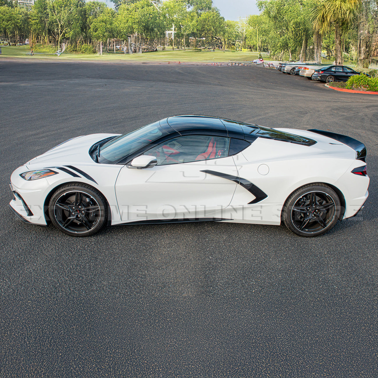 EOS Z51 Style Side Skirts - Gloss Black - C8 Corvette (SS-275-V2-ABS)