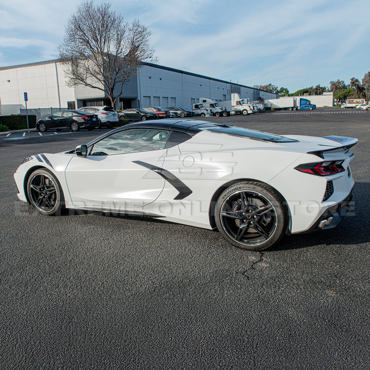 EOS Z51 Style Side Skirts - Gloss Black - C8 Corvette (SS-275-V2-ABS)