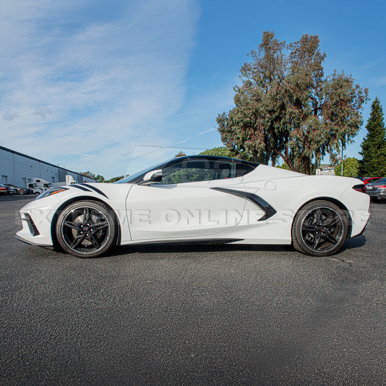 EOS Z51 Style Side Skirts - Gloss Black - C8 Corvette (SS-275-V2-ABS)