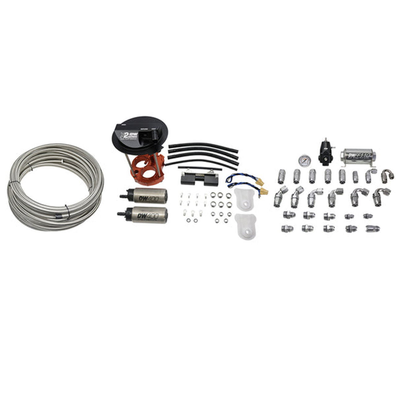 DW X2 Series Fuel Pump Module w. Dual Pumps & Return Plumbing Kit - 2016+ CTS-V / ATS-V / Gen 6 Camaro