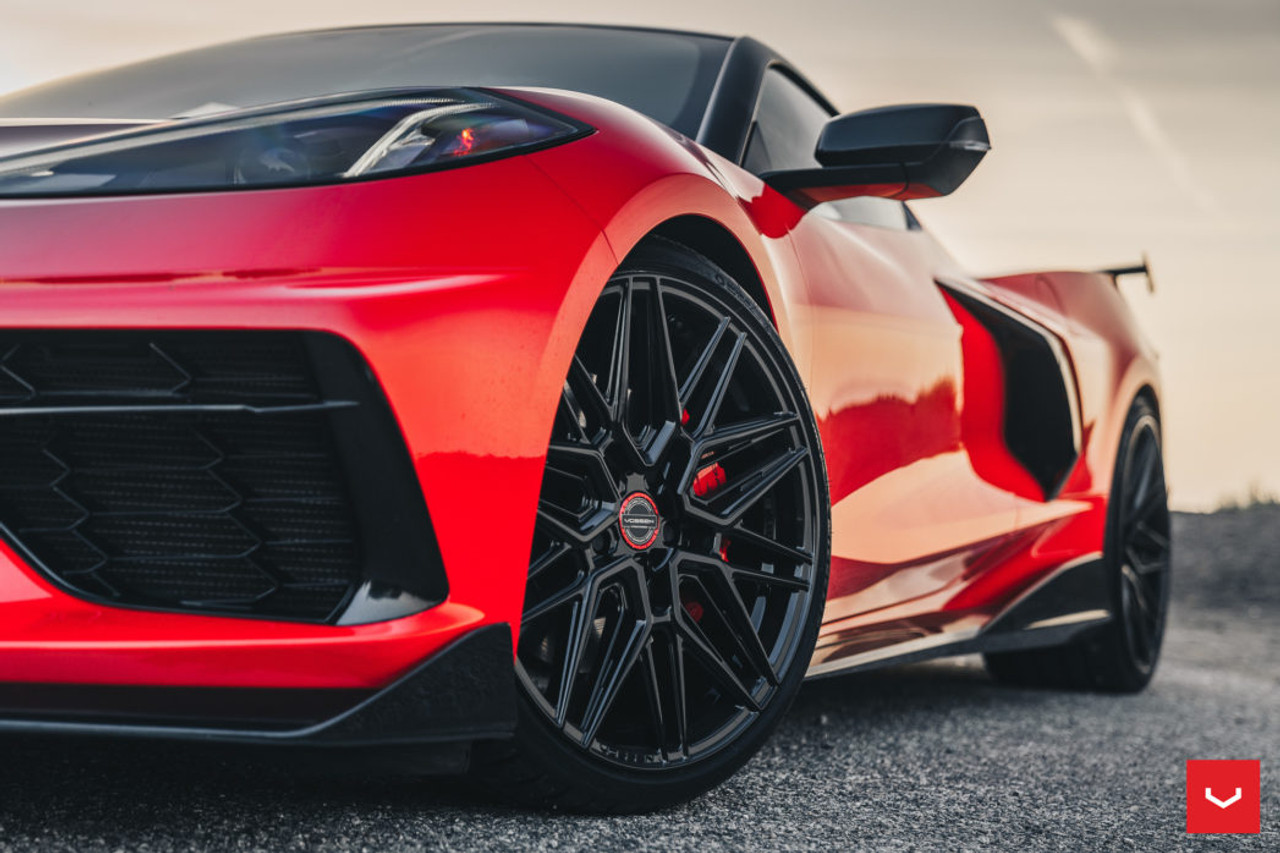 Vossen HF-7 20x9 / 21x12 Gloss Black - C8 Covette