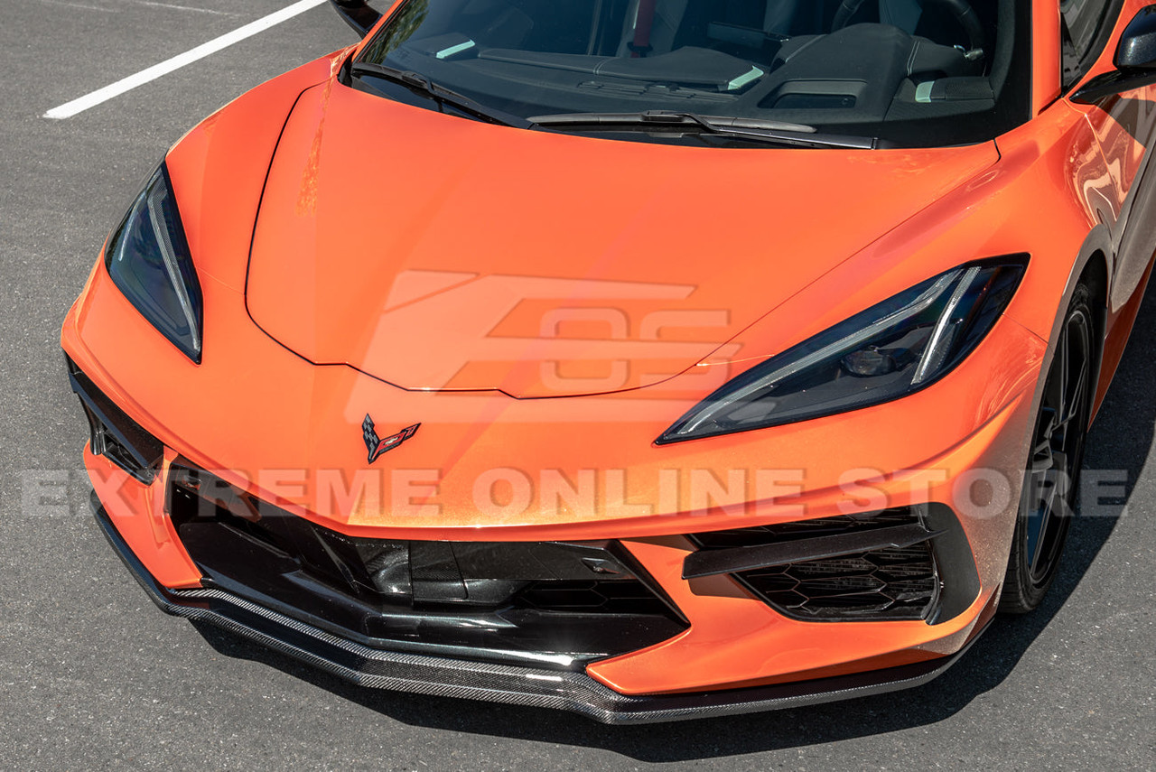 EOS Front Splitter Z51 Style One Piece - Carbon Fiber - C8 Corvette