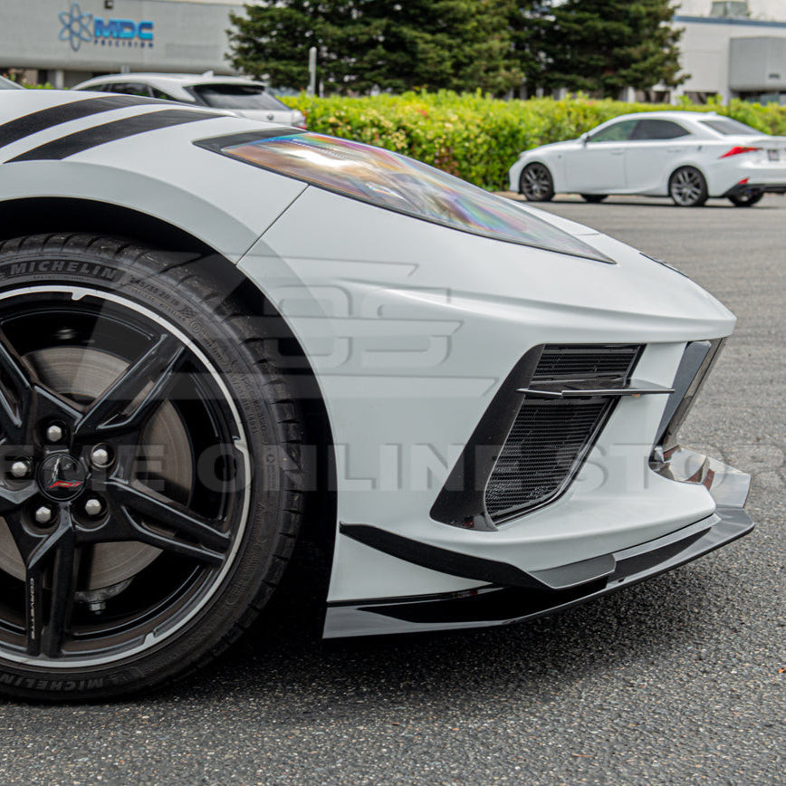 EOS Z07 Style Front Splitter & Carnards - Carbon Flash Metallic