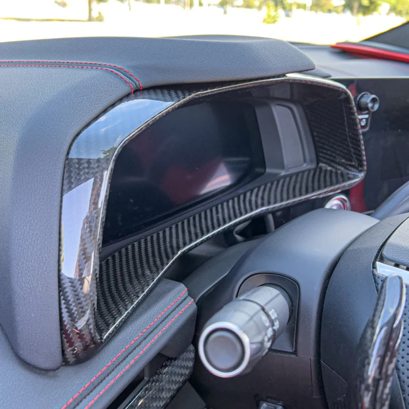 EOS Gauge Cluster Cover - Carbon Fiber - C8 Corvette (VENT-555-BKCF)