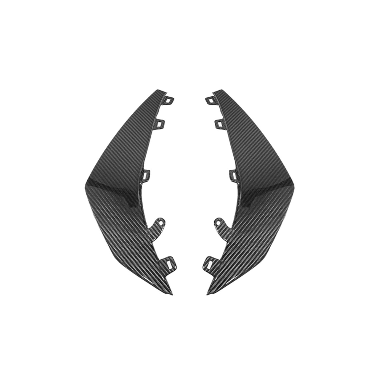 EOS Front Bumper Side Canards - Carbon Fiber - C8 Corvette Z06