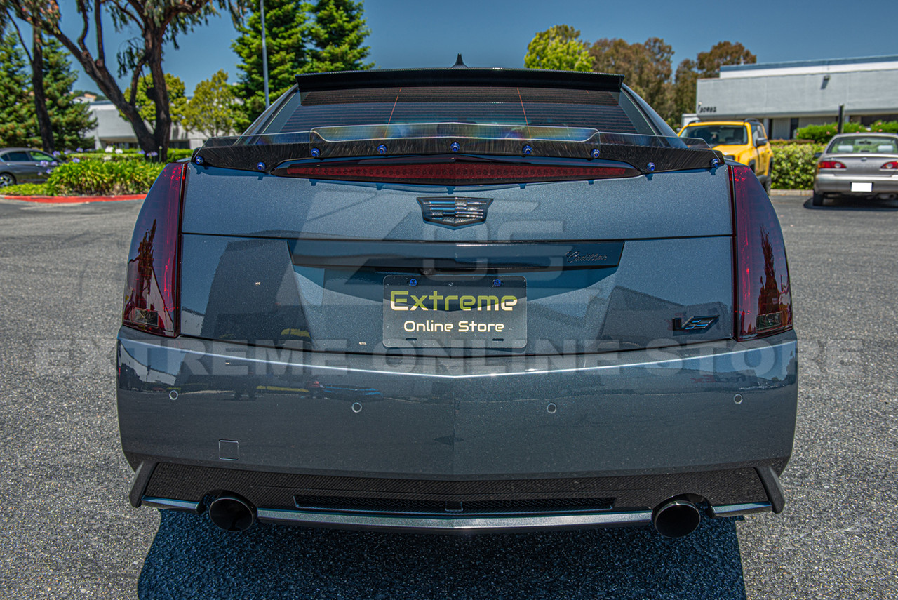 EOS Rear Bumper Insert - Carbon Fiber - 09-15 CTS-V Sedan