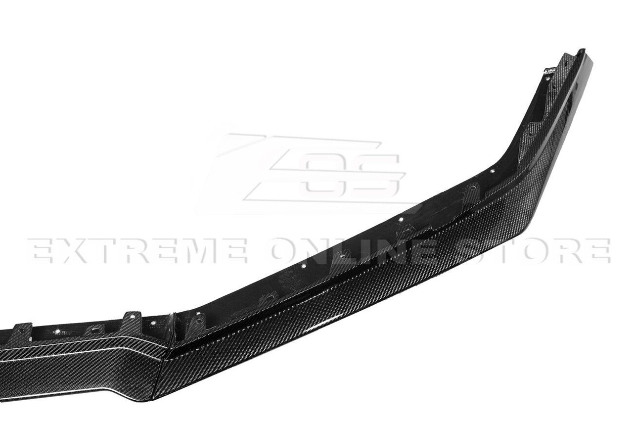 EOS Front Splitter & Carnards Z07 Package - Carbon Fiber - C8 Corvette Z06 (FLIP-527-BKCF_SPLITTER-528-BKCF)
