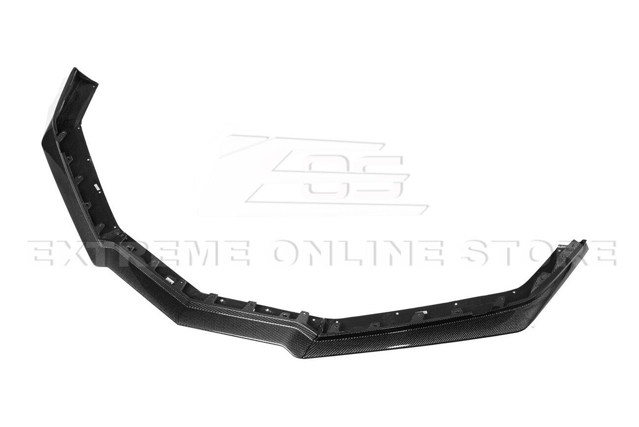 EOS Front Splitter & Carnards Z07 Package - Carbon Fiber - C8 Corvette Z06 (FLIP-527-BKCF_SPLITTER-528-BKCF)