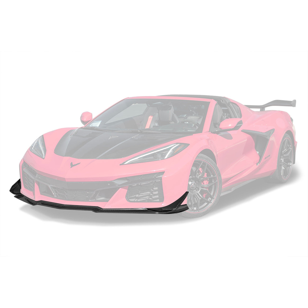 EOS Front Splitter & Carnards Z07 Package - Carbon Fiber - C8 Corvette Z06