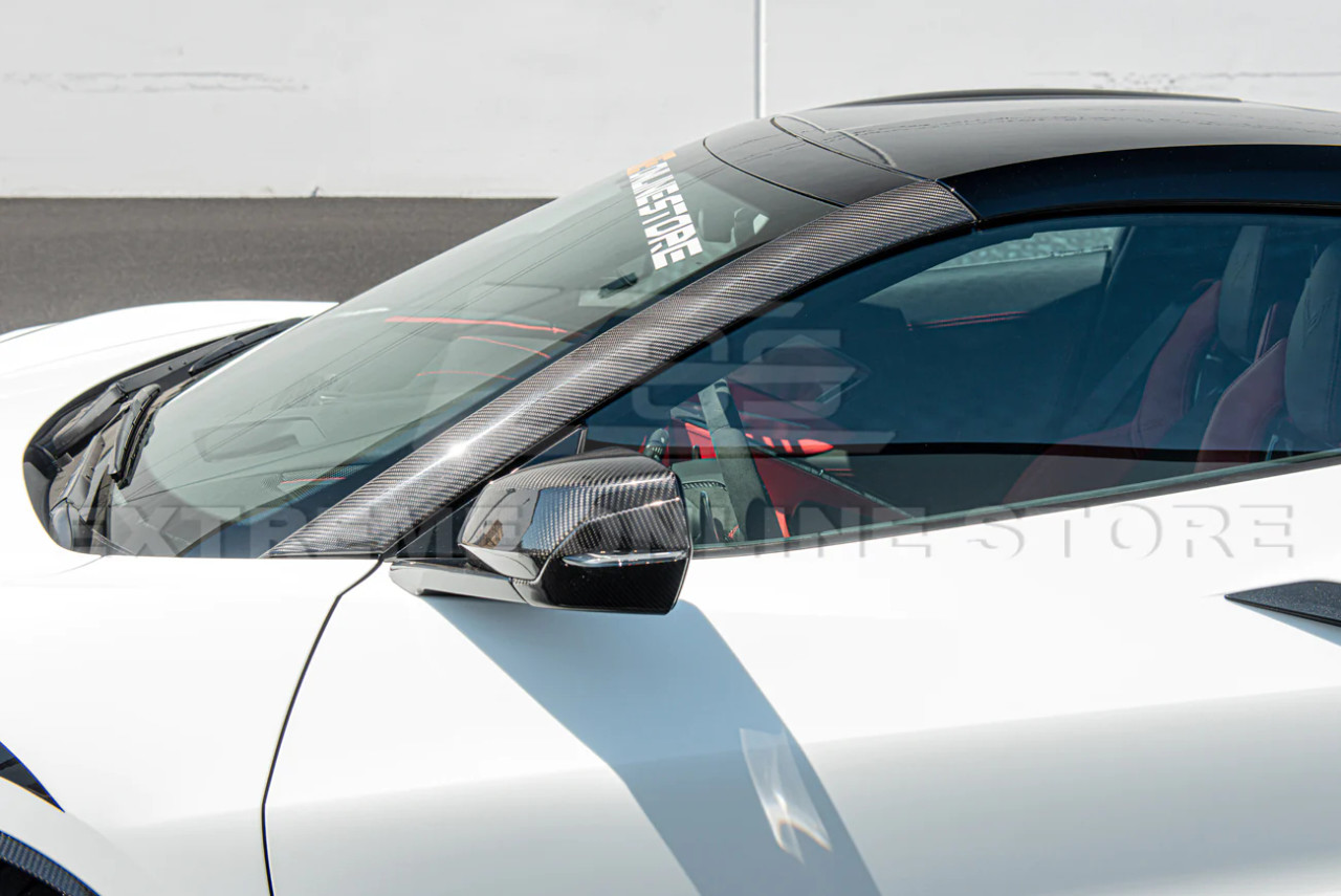 EOS A-Pillar Covers - Carbon Fiber - C8 Corvette