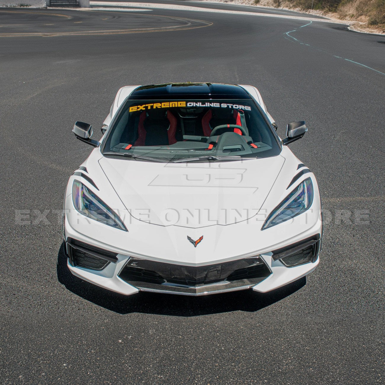 EOS A-Pillar Covers - Carbon Fiber - C8 Corvette (PILLAR-651-BKCF)
