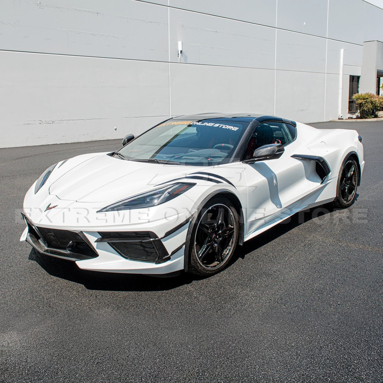 EOS A-Pillar Covers - Carbon Fiber - C8 Corvette (PILLAR-651-BKCF)
