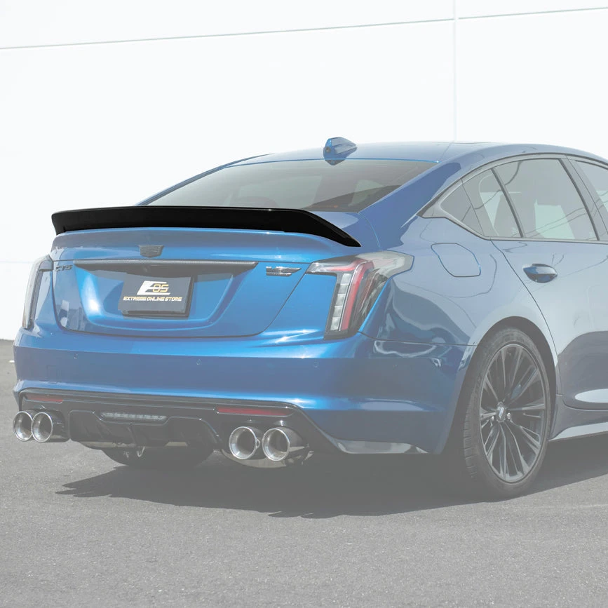 EOS Rear Spoiler - Carbon Fiber - 2020+ Cadillac CT5-V Blackwing (SPOILER-447-BKCF)