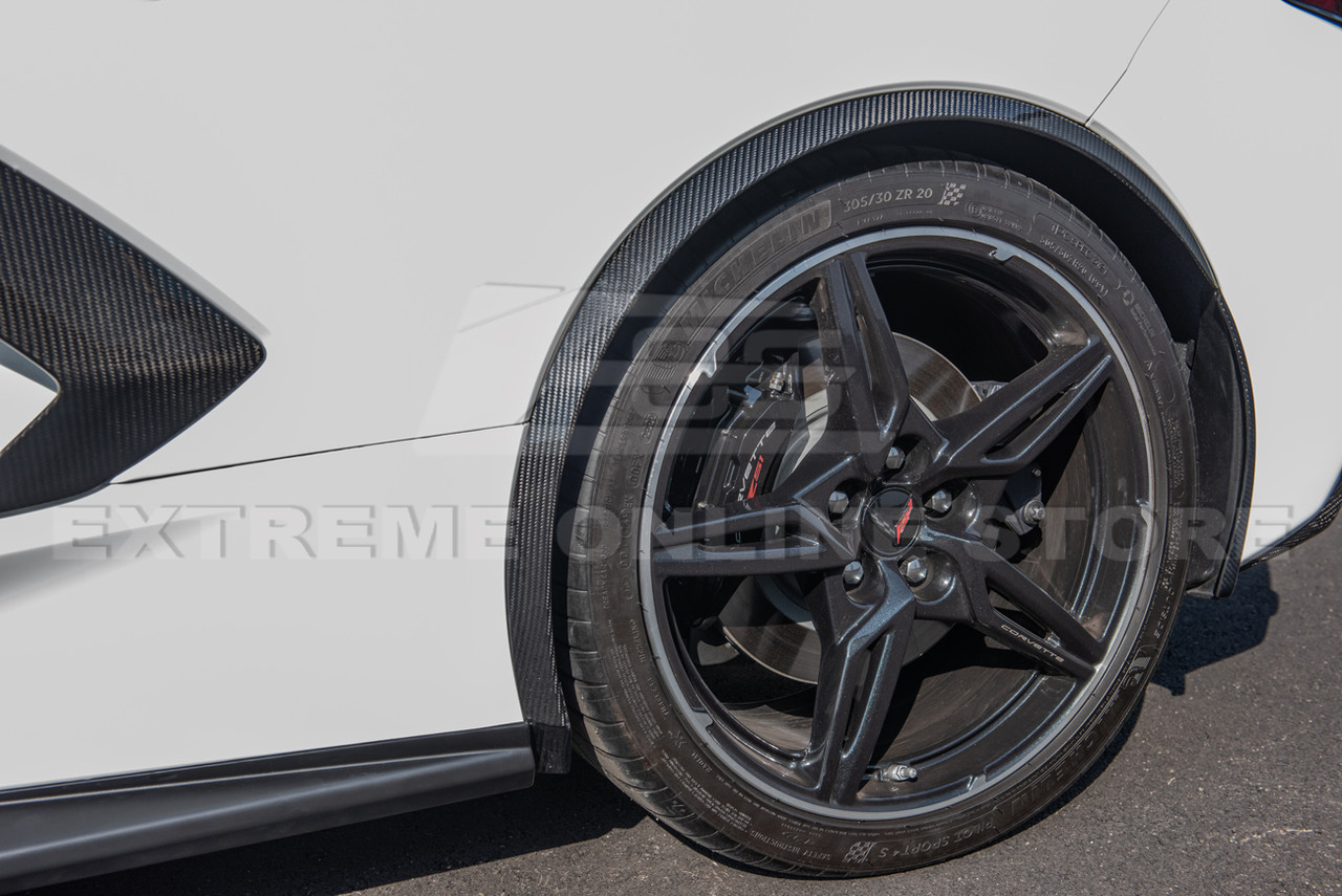 EOS Wheel Well Arches Rear - Carbon Fiber - C8 Corvette