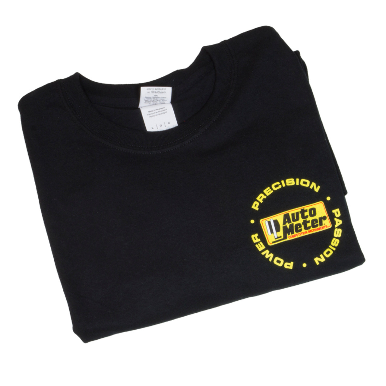 Autometer Black Competition Instruments T-Shirt - Large - 0422L