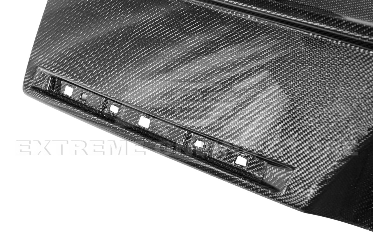 EOS Rear Bumper Diffuser w. Fins - Carbon Fiber - C7 Corvette
