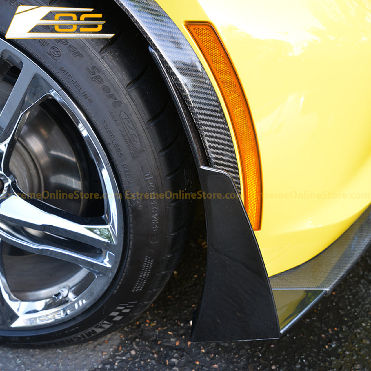 EOS Front Fender Wheel Arches - Carbon Fiber - C7 Corvette