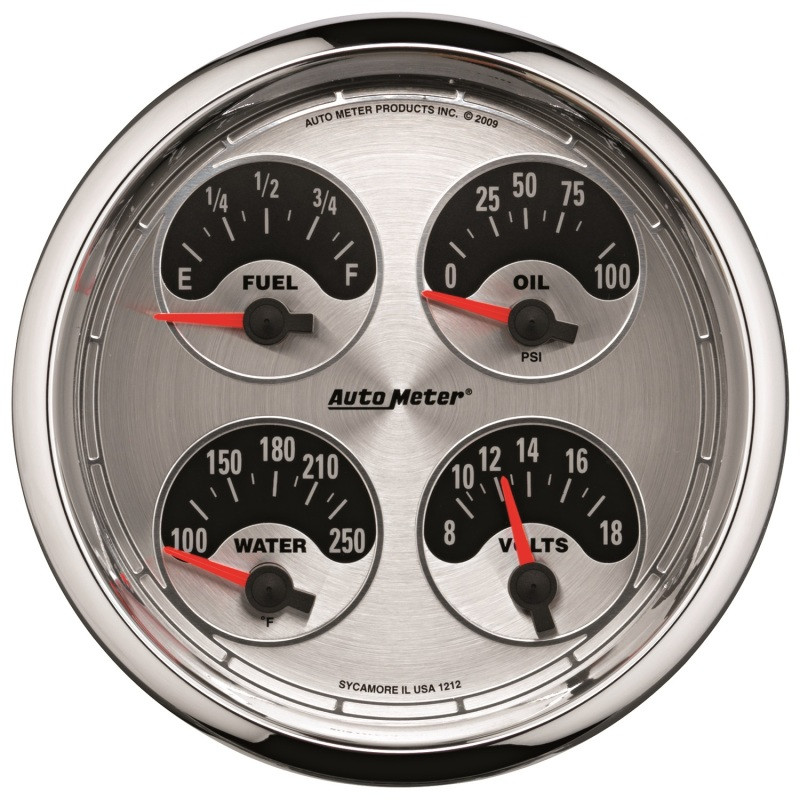 Autometer 5inch Kit Box - Tach Speedo Combo / Oil Pressure / Water Temp / Volt / Fuel Leve - 1205