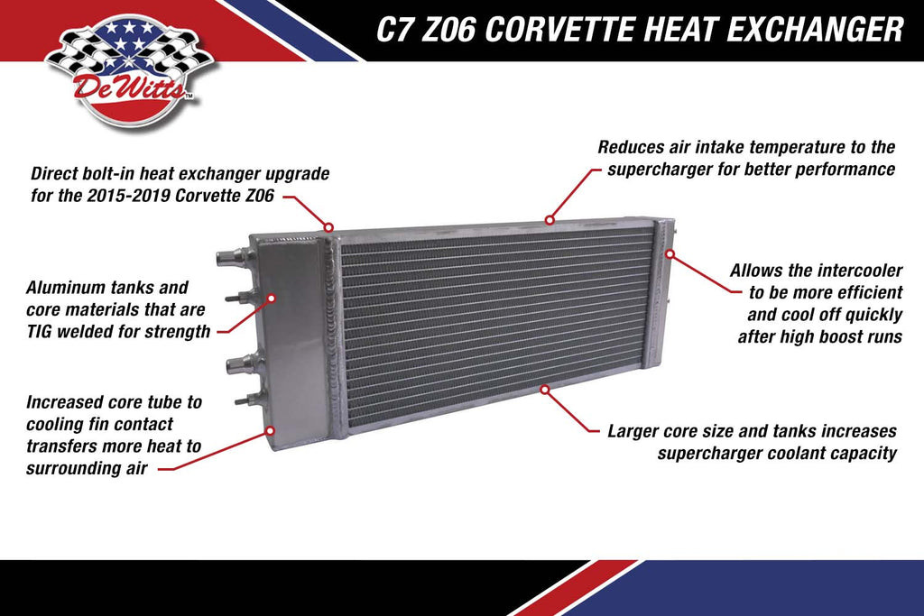 DeWitts Heat Exchanger - 15-19 C7 Corvette Z06 (32-9139007M)