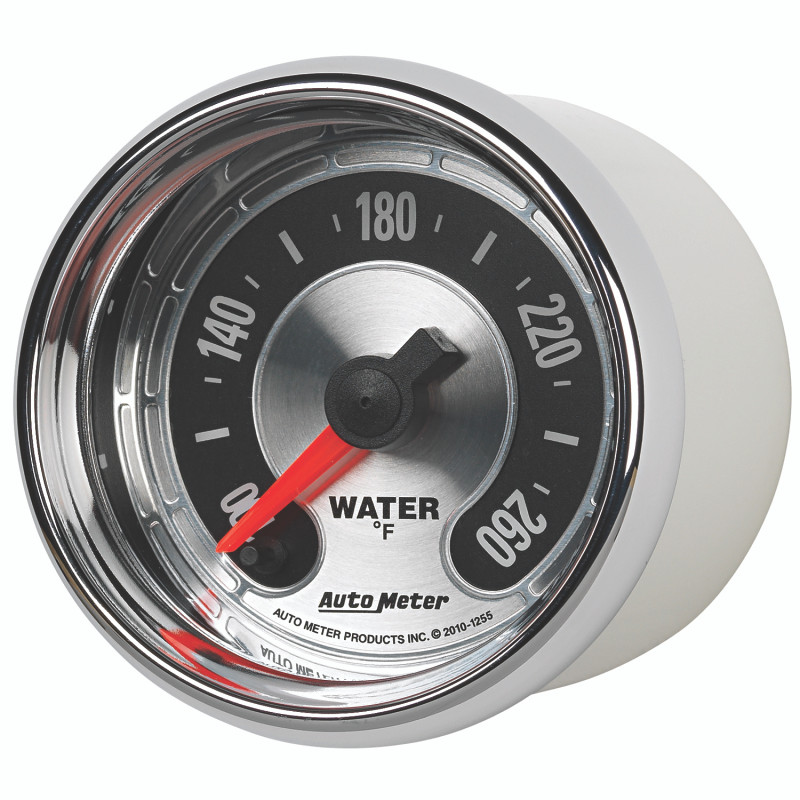 Autometer American Muscle 52mm Full Sweep Electric 100-260 Deg F Water Temperature Gauge - 1255