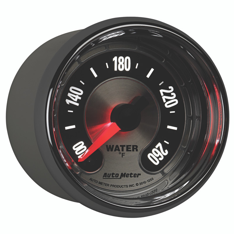Autometer American Muscle 52mm Full Sweep Electric 100-260 Deg F Water Temperature Gauge - 1255