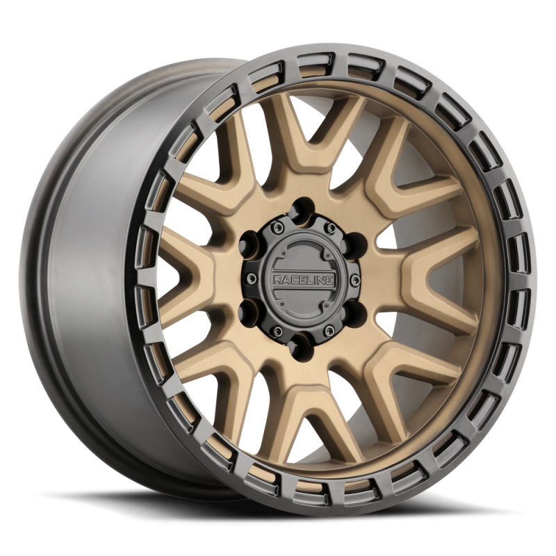 Raceline 953BZ Krank 20x9in / 8x165.1 BP / 0mm Offset / 125.2mm Bore - Bronze - 953BZ-29080-00 Photo - Primary