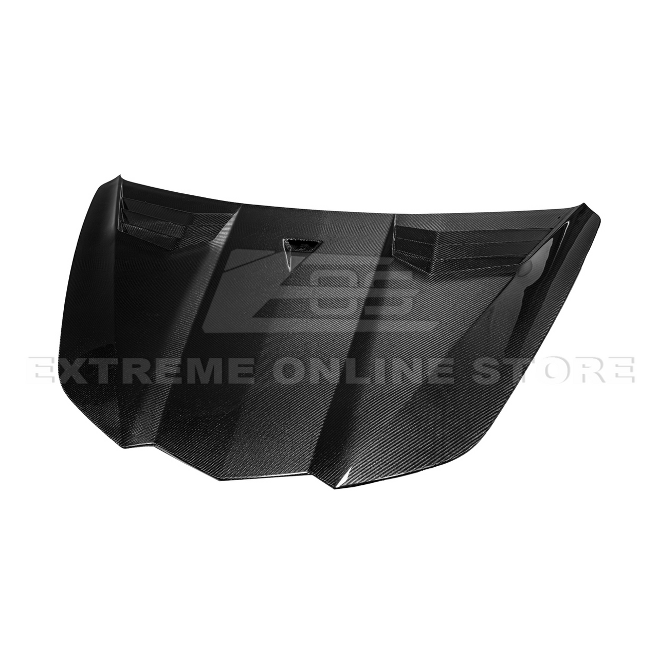 EOS GT3R Style Carbon Fiber Hood - C8 Corvette Stingray / E-Ray / Z06 (HOOD-634-BKCF)