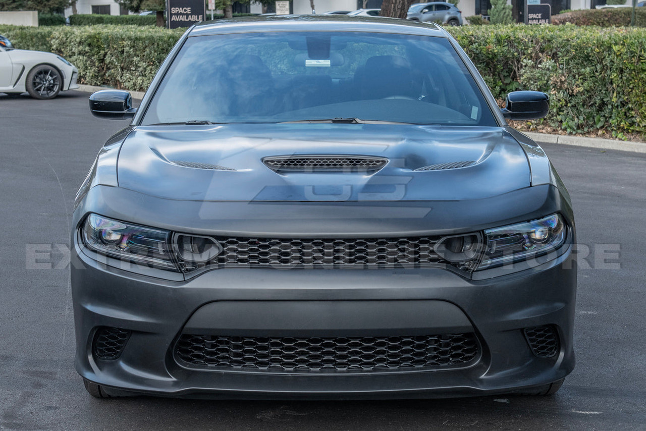 EOS Front Bumper Cover & Hood - 2015+ Dodge Charger Hellcat Style