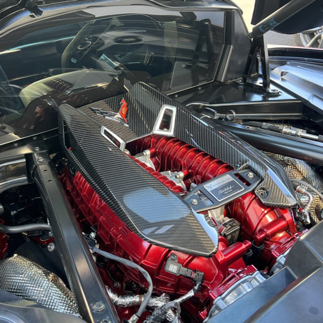 EOS Engine Cover - Carbon Fiber - C8 Corvette Z06 (VENT-697-BKCF)