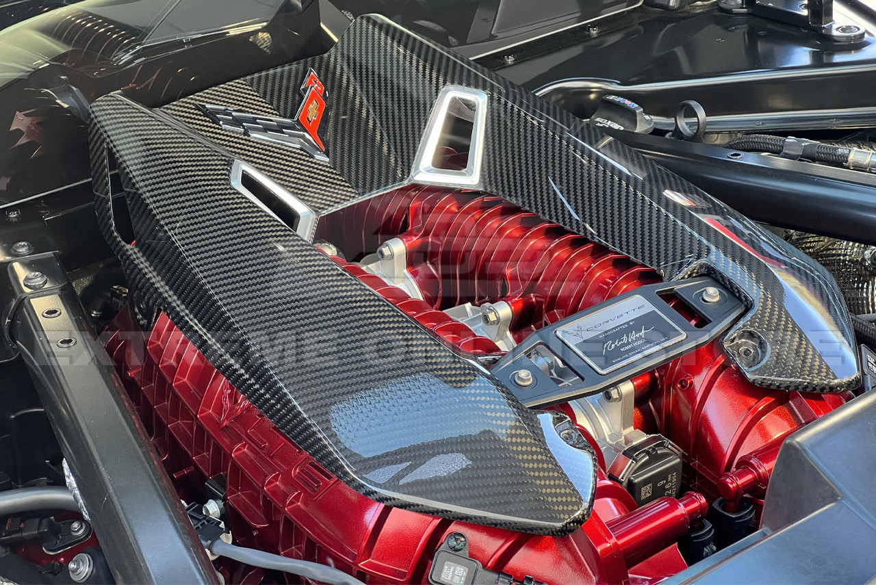 EOS Engine Cover - Carbon Fiber - C8 Corvette Z06 (VENT-697-BKCF)