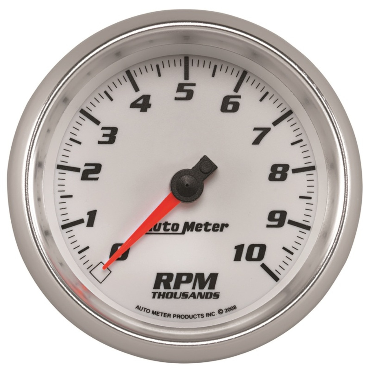 Autometer Pro-Cycle Gauge Tachometer 3 3/8in 10K Rpm White - 19798