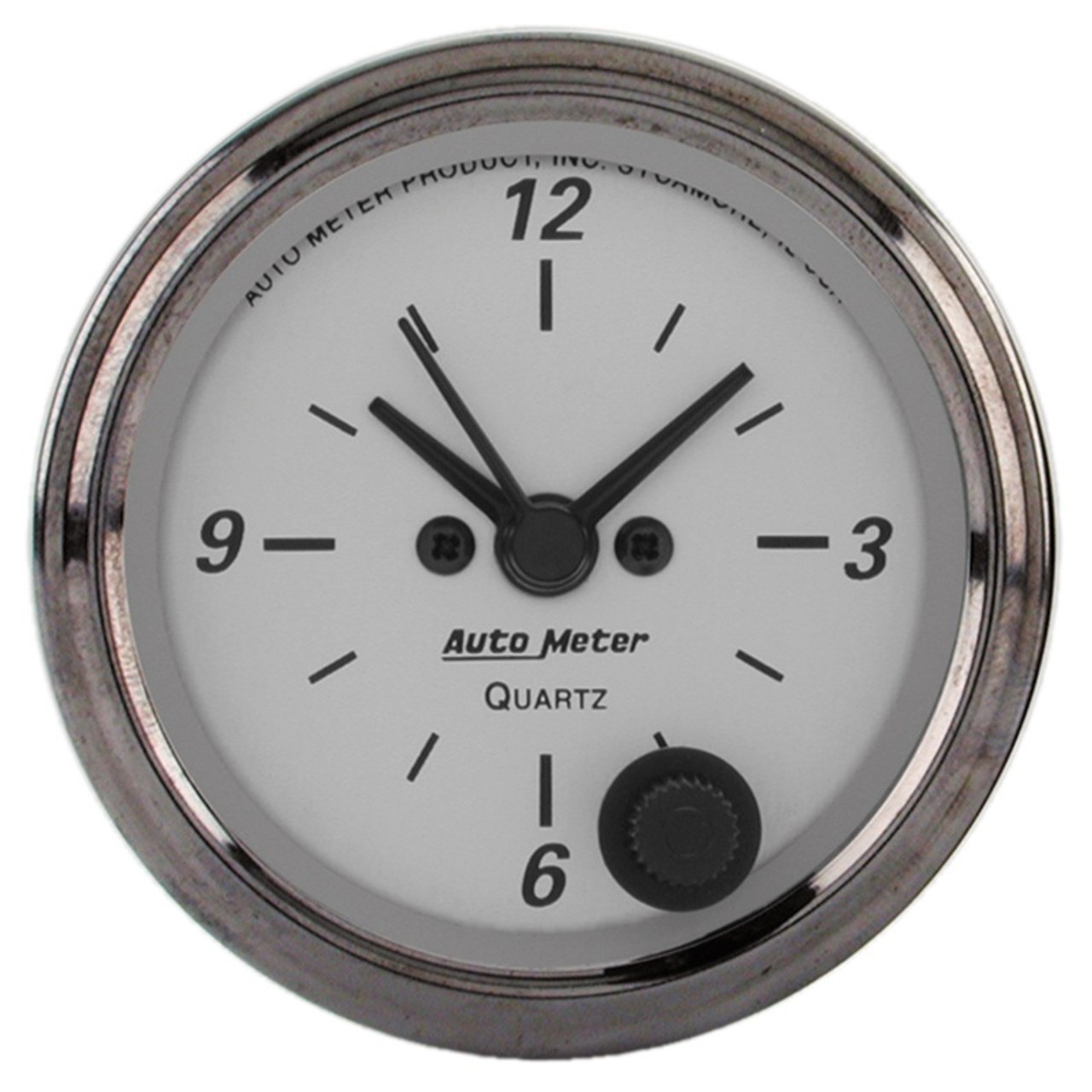 AutoMeter American Platinum Series 2.0625in Clock 12 Hour Analog - 1986