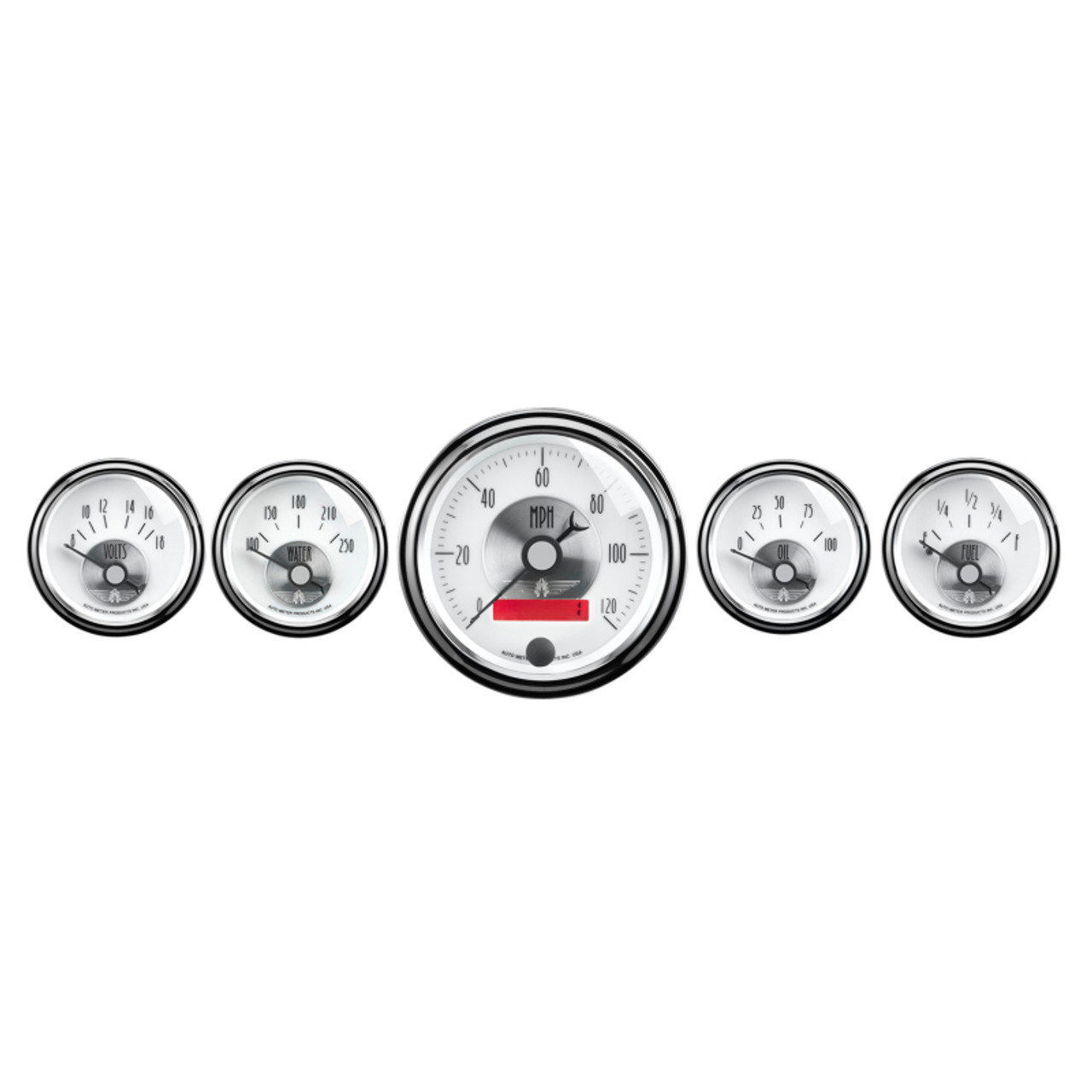 Autometer Prestige Series Pearl 5 Piece Gauge Kit - 2006