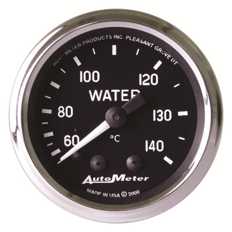 Autometer Cobra 2-1/16 inch 60-140 Deg Celcius Mechanical Water Temperature Gauge - 201007