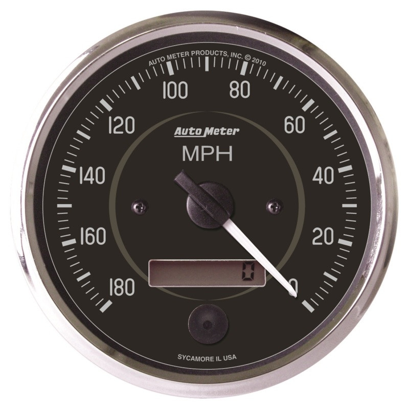 Autometer Cobra 4 inch 180 MPH In-Dash Electronic Programable Reverse Sweep Speedometer - 201013