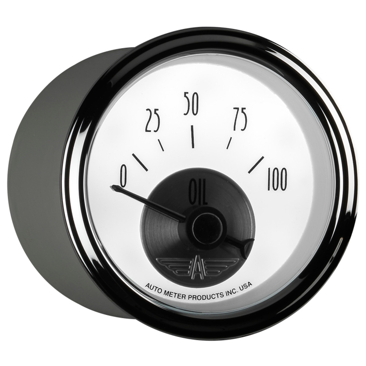 Autometer Prestige Series Pearl 2-1/16in 100PSI Electronic Oil Pressure Gauge - 2026