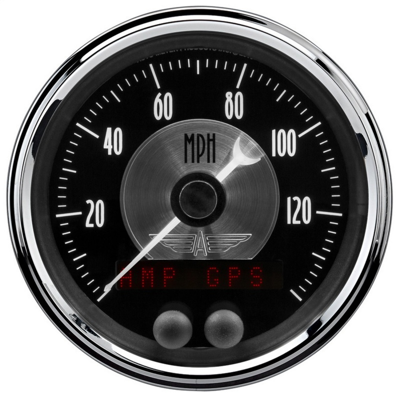 Autometer Prestige Series Black 3-3/8in Electrical 140mph - 2080