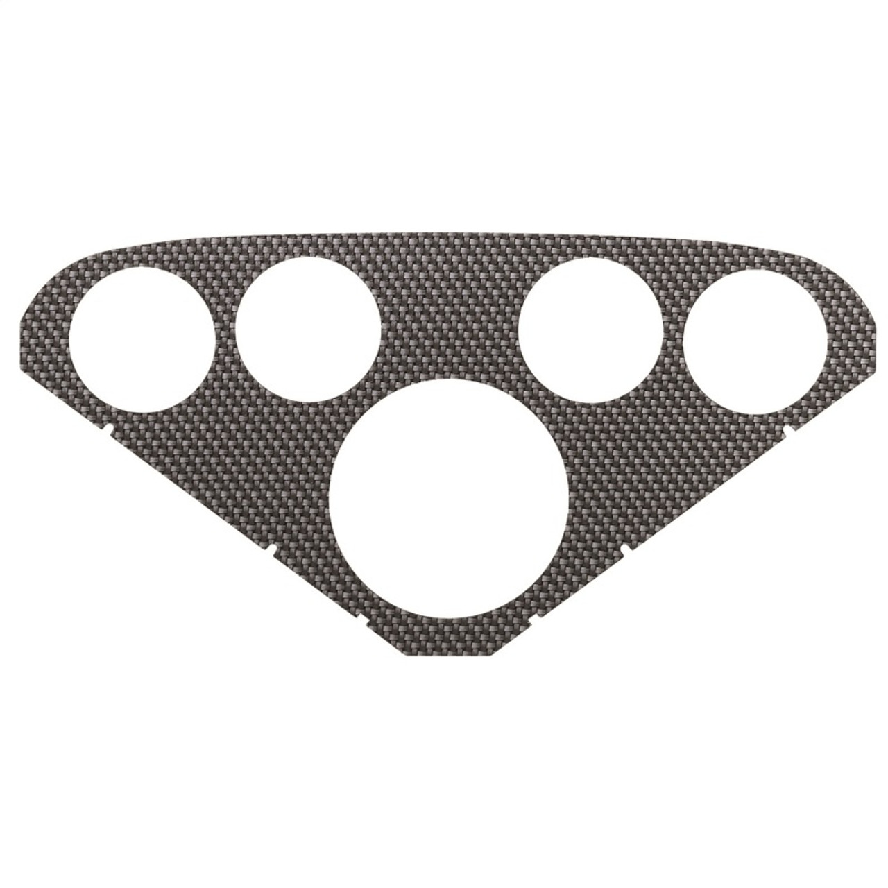 AutoMeter Faceplate For PN 2208 Optional Silver Carbon Look - 2124