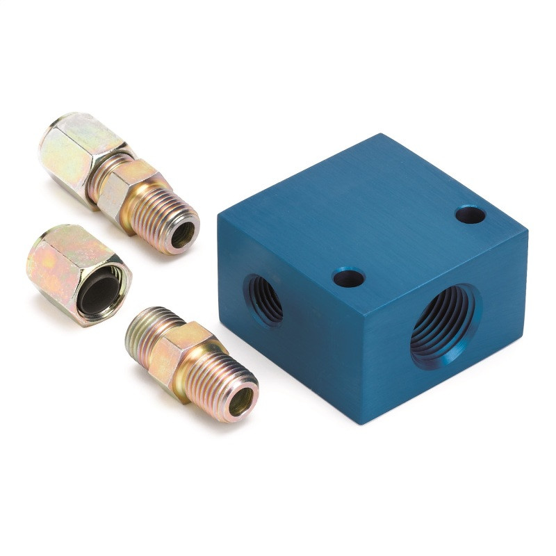 Autometer Temperature Manifofld Adaptor for 3/8 O.D. Tubing - 2286