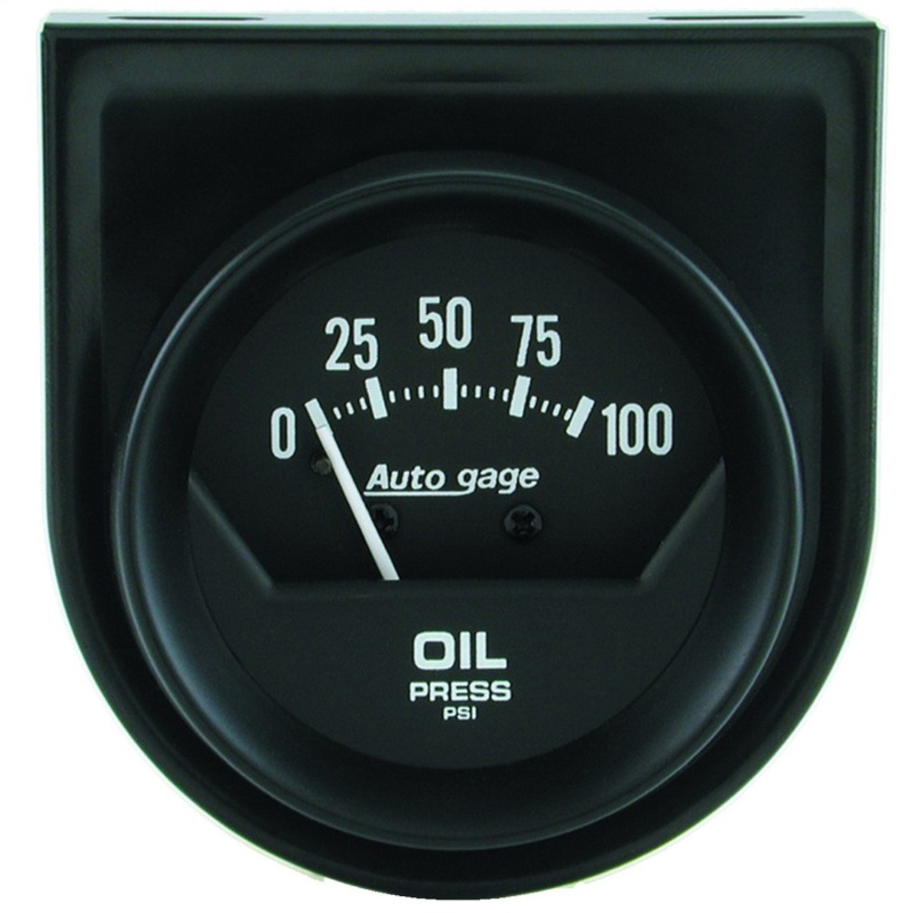 Autometer Auto Gauge 2in 100 psi Mechanical Short Sweep Black Oil Pressure Gauge - 2360