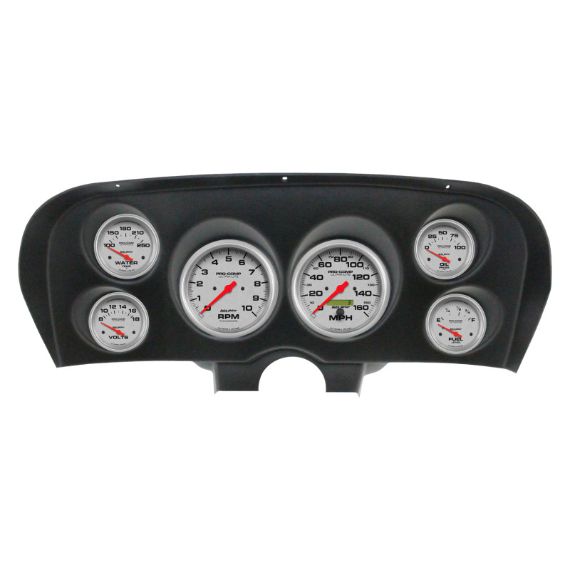 Autometer Ultra-Lite Direct Fit Dash Kit 69-70 Ford Mustang (2 x 5in. / 4 x 2-5/8in.) - 2936-13 Photo - Primary