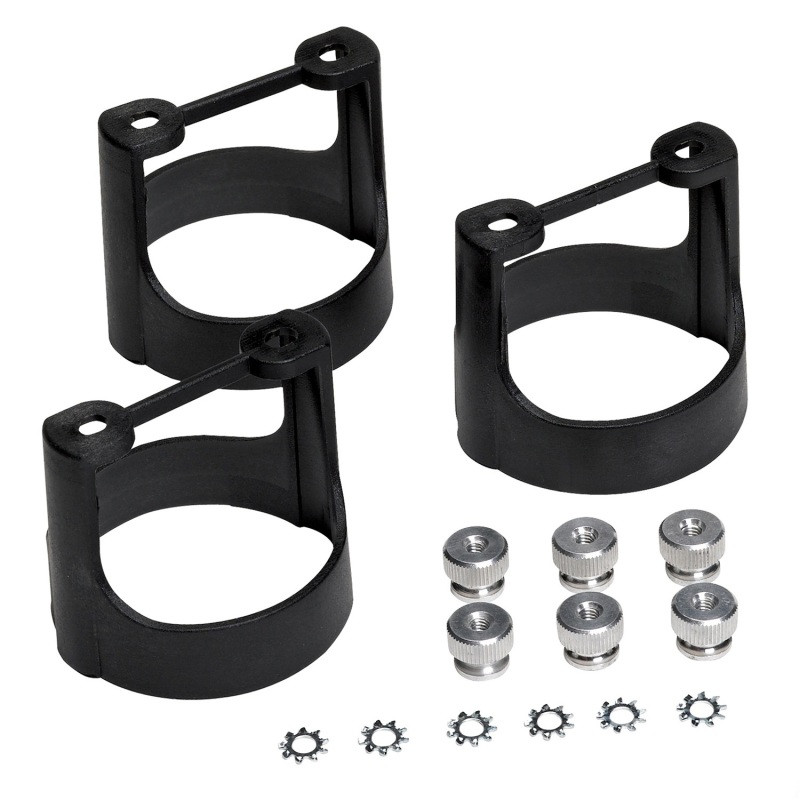 AutoMeter Gauge Bracket Kit 2-5/8in. Black Composite Qty 3 - 3245