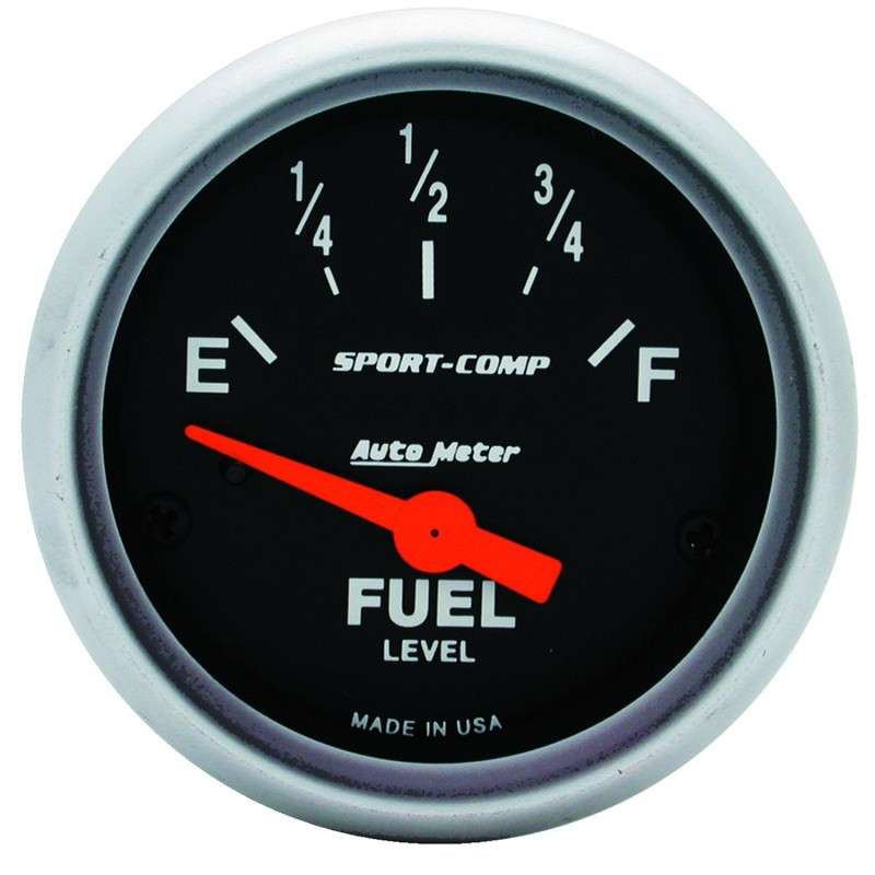 Autometer 2-1/16in 0 OHM E to 30 OHM F Electric Sport-Comp Fuel Level Gauge - 3317