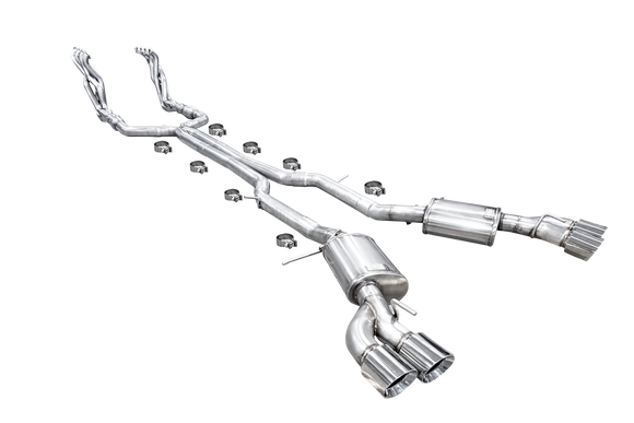 ARH 1 7/8" Headers w. Catted X-Pipe w. Mufflers - Cadillac CT5-V Blackwing (150434)