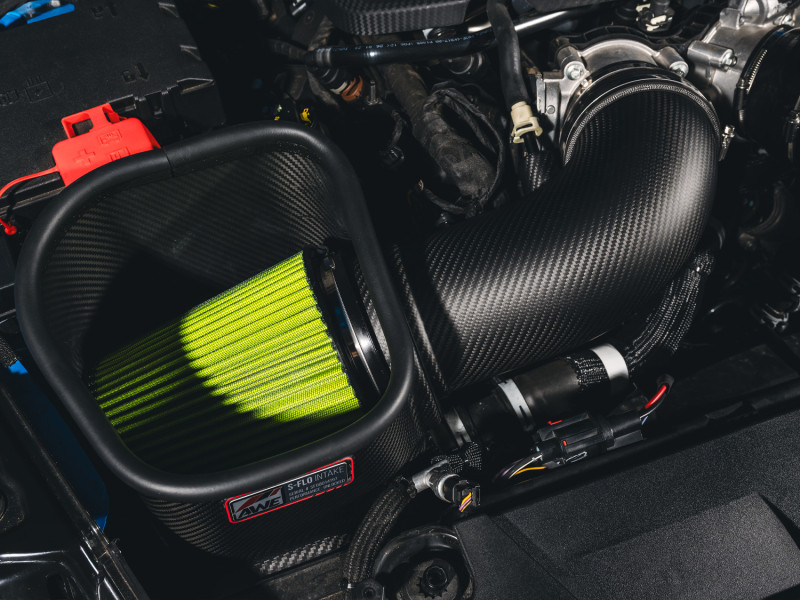 AWE 24-26 Ford S650 Mustang GT/Dark Horse S-FLO Carbon Intake - 2660-15650 Photo - Mounted