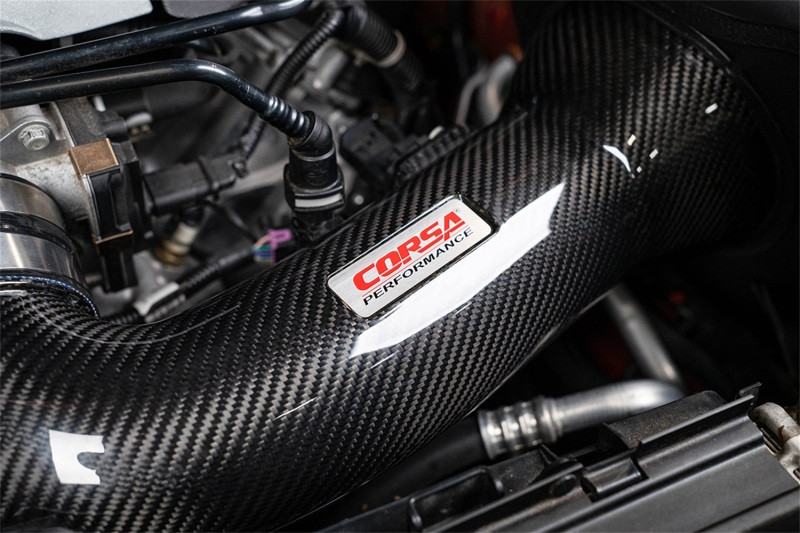 Corsa 16-24 Chevrolet Camaro SS 6.2L V8 Carbon Fiber Open Element Air Intake - Dry - 44018D Photo - Mounted