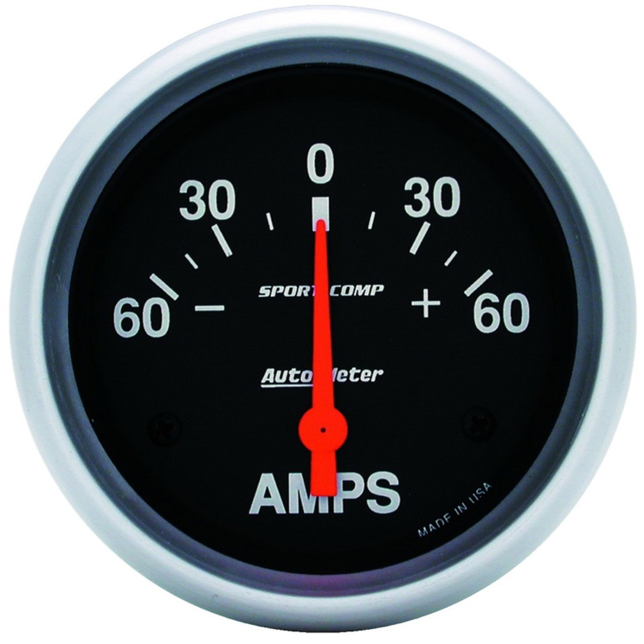 Autometer 2-5/8in Electric 60-0-60 Amps Ammeter - 3586