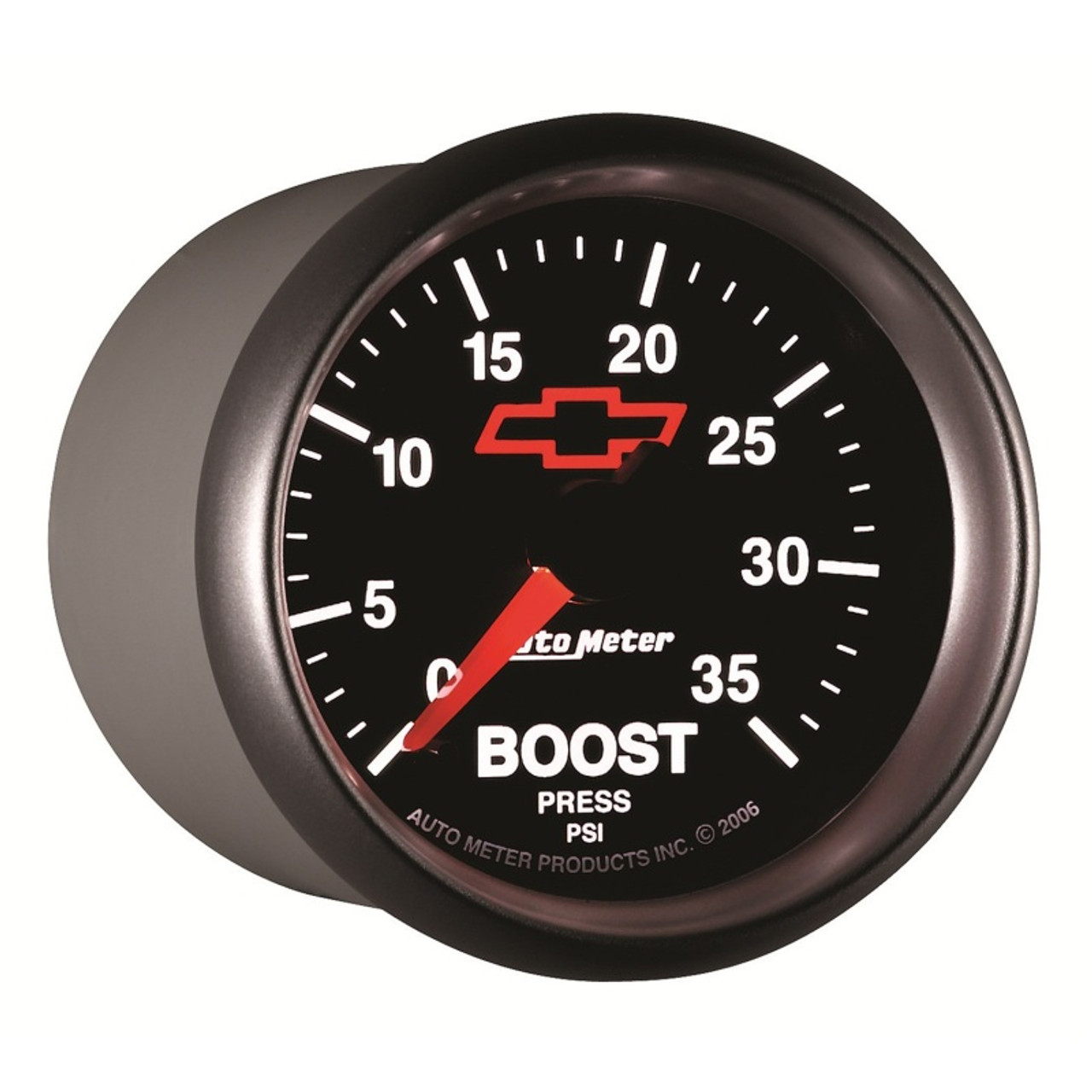 Autometer GM Bowtie Black 2-1/16 Fuel Level, 0-90 , Air-Core 8-18V - 3613-00406